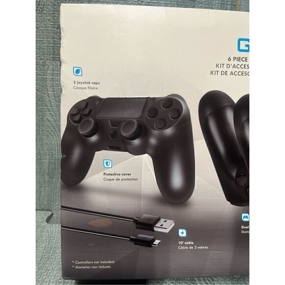 dreamGEAR Advanced Gamer's Starter Kit for PlayStation 4 PS4 NEW 6 Piece Kit - Picture 4 of 7